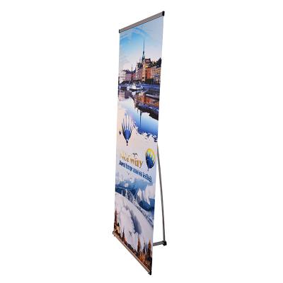 China Indoor Outdoor Advertising Show L Frame Custom Budget Aluminum Roll Awning Stand Up Banner Sign Board Electric Support for sale