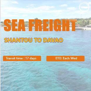 China Shantou China To Davao Philippines Sea Forwarding Agent Direct Line 17 Days for sale