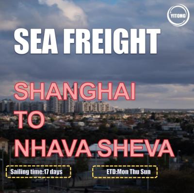 China ISEA China ao frete de mar da Índia de Shanghai ao transporte internacional do oceano de Nhava Sheva à venda