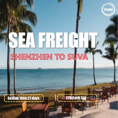 China NVOCC International Sea Freight forwarding services From Shenzhen to Suva à venda