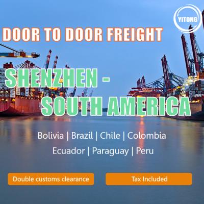 China Weekly DDP International Door To Door Freight Service From China To South America zu verkaufen