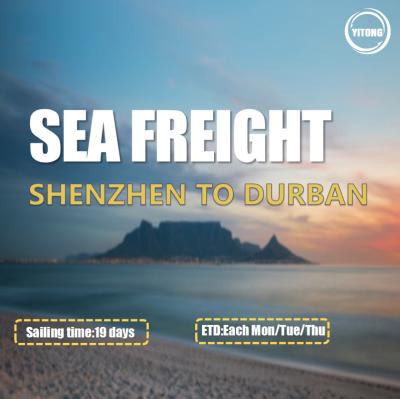 Chine 3 Shifts / Week Worldwide Sea Freight From Shenzhen To Durban South Africa Direct Sailing à vendre