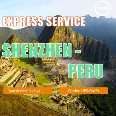 China Internationaler Kurier Express Service von Shenzhen China nach Peru zu verkaufen