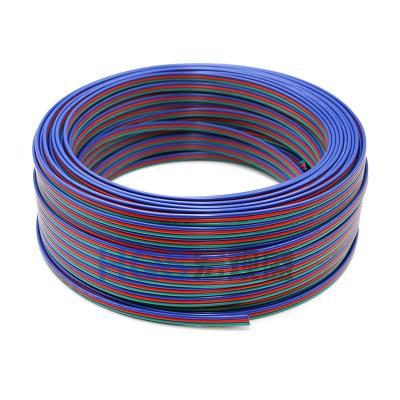 China 4/5/6/7/8p Underground Line Wires Rainbow Wire RGB Cables For Led Lighting 18/20/22/24/26/28awg for sale