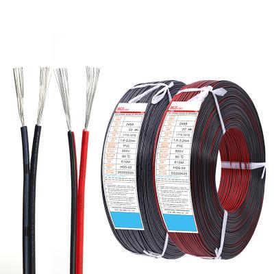 Κίνα Heating Cable UL2468 22AWG 2Pin 3Pin 4Pin Flat Equipotential Line Black White Wire Led Strip Wires προς πώληση