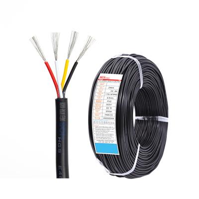 China Heating Power Cable 4core ul2464 24awg PVC Insulated OD4.5mm 11*0.16ts for sale