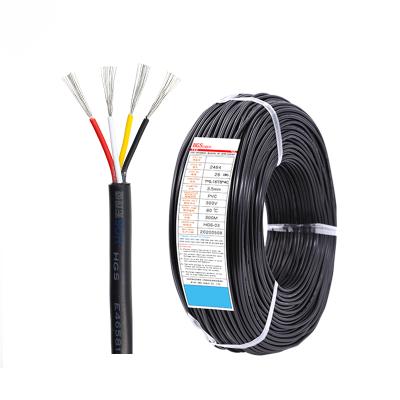 China awm2464 26awg 4c Heating Cable Wire PVC Insulated 7*0.16TS OD3.5mm for sale