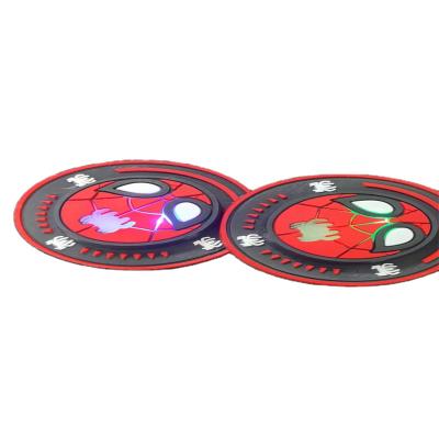 China 3D Spiderman Pattern Clothing Badge with LED Flashing Light for sale