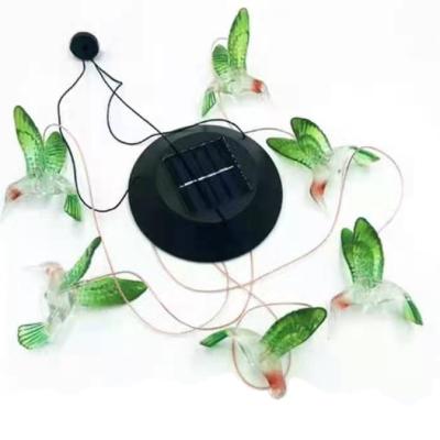 China Wholesale PVC Solar Wind Chime Lamp Hanging Hummingbird Lamp for Park Decoration for sale