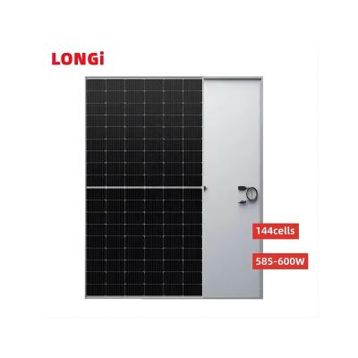 China Famous Brand Longi Solar Modules 182mm Cells 585w 590w 595w 600w Solar Photovoltaic Panel For Storing Electric 182mmx182mm for sale