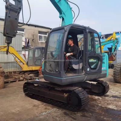 China Used Mini Walking Excavator SK75-8 from Kobeelco for lower price and good condition with hydraulic breaker 0.54MÂ ³ for sale