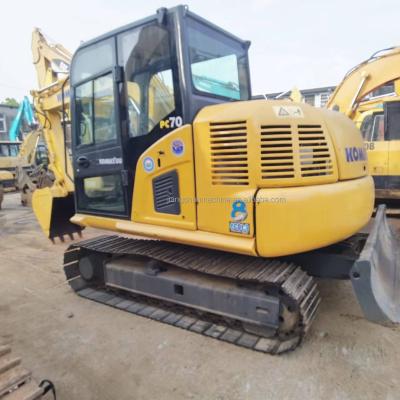 China Used mini small excavator used with running condition for sale hydraulic used small excavator komasu pc70-8 0.36MÂ 7ton; ³ for sale