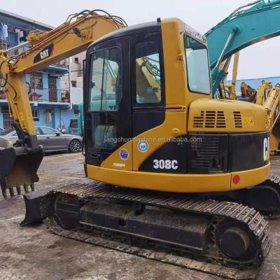 China Mini excavator used cat308C for road making machine 8tons 0.09MÂ ³ for sale