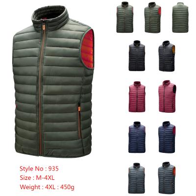 China Anti-Wrinkle Brand OEM ODM 100% Custom Nylon 100% Polyester Shell Filling And Coating Windproof Mens Breathable Stripper Vest Jacket for sale