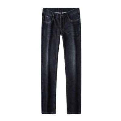 China Wholesale FNM6267 Simple Straight Basic Regular Fit Casual Elastic Men's Jeans for sale