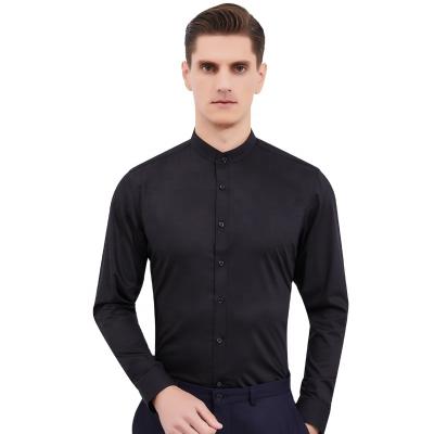 China Anti-wrinkle X01 men's fyber stretchable shirt stand bamboo shirt that requires no collar ironing for sale