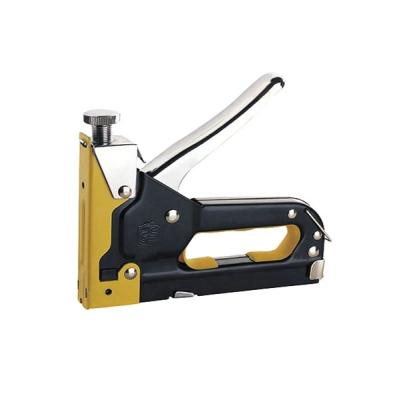 China Hand Held Nail For Carpenter Popular Silver Hand 3-in-1 Metal Staple Gun Tacker Manufacturer Directly Supplied for sale