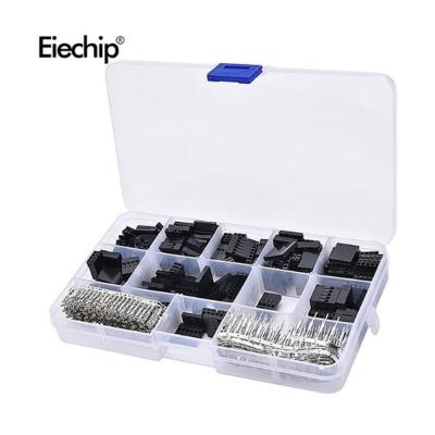 China 2.54mm Connector, Dupont Cable Jumper Wire Pin Header Housing Kit, 620pcs Dupont Crimp Pins+Female Pin Terminal Connector Dupont Male Connector for sale