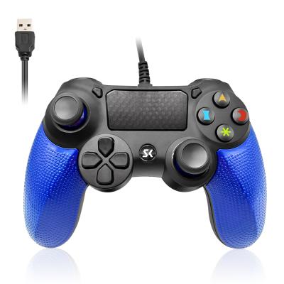 China Game Controller For PS4 In Running Dual Shock Game Accessories Wired Blue Gamepad Joysticks Game Controller For Sony PS4 for sale