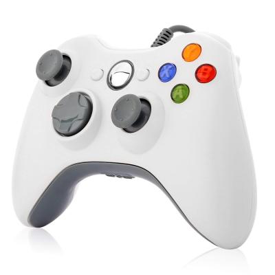 China Dual Vibration Gaming Games Wholesales White Wireless Joysticks Gamepad Joystick For XBOX 360 Console for sale