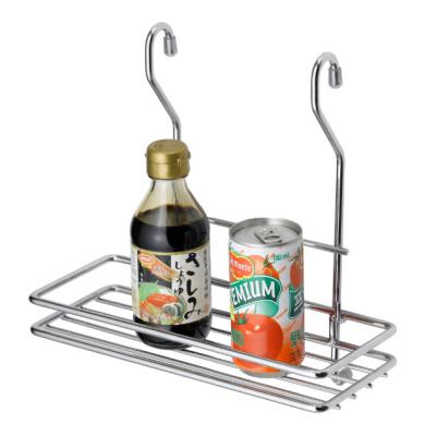 China Sustainable Single Row Metal Condiment Serving Hanging Rack, Dishwasher Accessories Spice Rack For Kitchen for sale