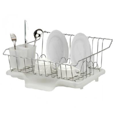 China Singer Durable Carbon Steel Wire Rack Viable Dish Drainer Rack Over Sink Dish Drying Racks For Kitchen for sale