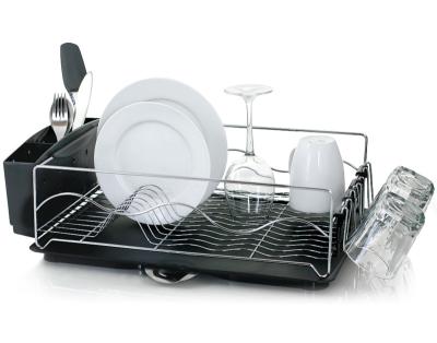 China Dish Racks For Kitchen Carbon Steel Dish Rack Kitchen Storage Rack Dish Drainer for sale