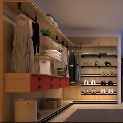 China Easy To Clean And Assemble Italian Design 2.7m Elevated Walk In Closet for sale