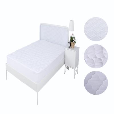 China Hypoallergenic Anti Dust Mite KING Size Quilted Waterproof Bed Insect Mattress Pad Cover Protector for sale