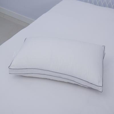 China Comfortable Luxury Cotton Cover Polyester Fiber Filling Pillow With Gusset for sale