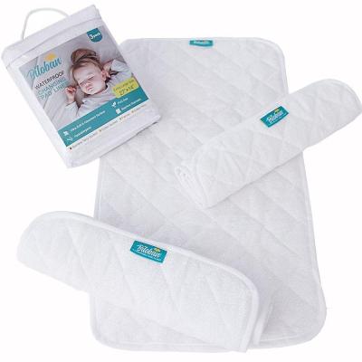 China Anti-Bacteria Waterproof Bamboo Terry Baby Pad Liners / Changing Pad Liners for sale