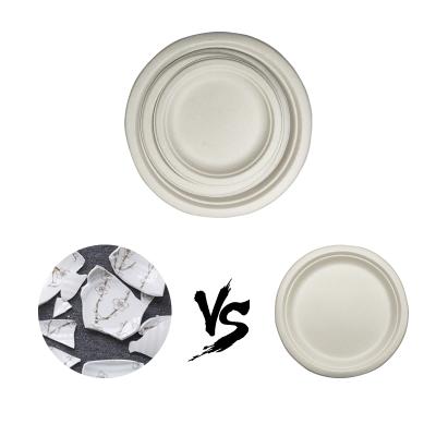 China Factory Traditional Disposable Plates Biodegradable Reusable Dishes for sale