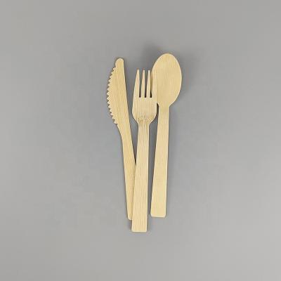 China 100% Biodegradable Bamboo Disposable Restaurant Cutlery Eco Friendly Fork Cutlery for sale