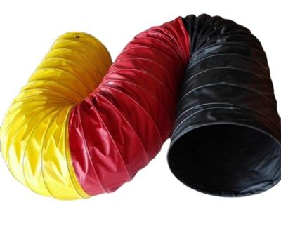 China Sustainable Pet Training Products Quality 0.55 Mm Thickness Anti Slip PVC Training Equipment Red Yellow Blue Outdoor Dog Agility Tunnel for sale