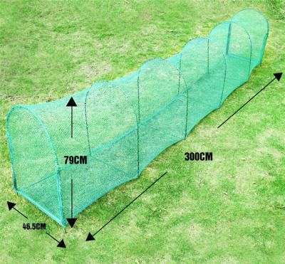 China 300 Meter Metal Mesh Net Portable Jumbo Size Outdoor Portable Pet Cat Enclosure Running Tunnel Training Cat Enclosure for sale