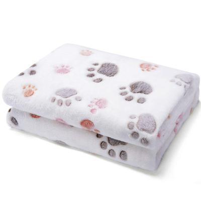 China Warm Travel Paw Print Blanket /Bed Blanket for Dogs and Cats for sale