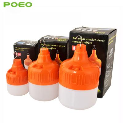 China Camping Emergency Carry On Outdoor Waterproof Led Solar Powered Night Market Radio Emergency Rechargeable Bulb for sale