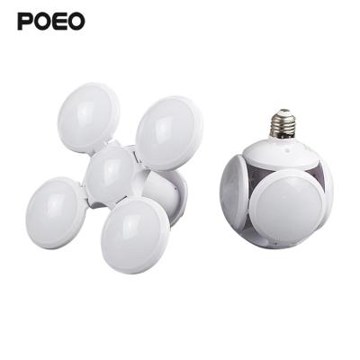 China Cool White 40W Cool White ABS/PP High Brightness Football UFO Lamp Folding UFO Light E27 Warped Sheet Led Foldable Football Bulb/Soccer Lamp for sale