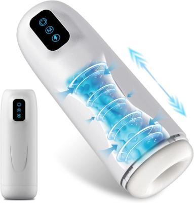 China 7 Thrusting 7 Vibrating Automatic Male Masturbator Male Masturbators Cup with 7 Thrusting Modes for Men Hands Free Pocket Pussy Male Stroker Adu for sale