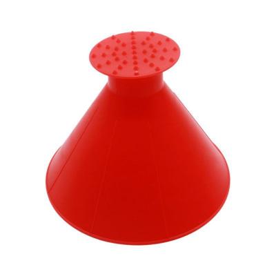 China Car Window Snow Cleaning Auto Car Window Windshield Ice Scraper Shaped Funnel Snow Remover Defroster Cone Defrost Tool Scraping ONE Round Drop for sale