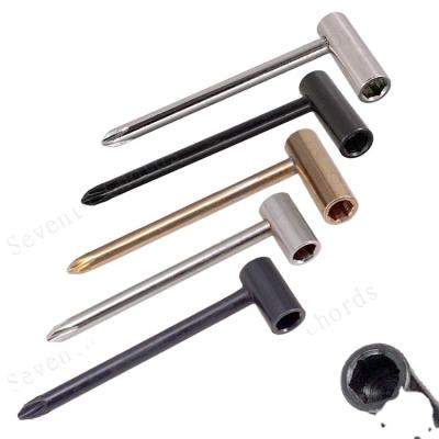 China Iron 3Pcs Truss Rod Hex Bushing Pipe Wrench Keys Repair Tool for Bass Guitar - 7MM / 8MM ( 5/16 Inch ) / 6.35MM ( 1/4 Inch ) for sale