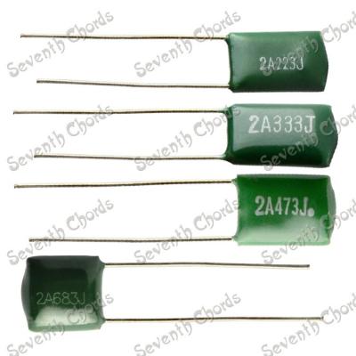 China 12 Pcs Electric Bass Guitar Polyester capacitors 2A223J 100V 0.023UF/2A333J 100V 0.033UF/2A473J 100V 0.047UF/2A683J 100V 0.068UF DR-2A223J for sale