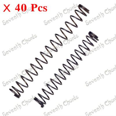 China Metal 40 Pcs Black Bridge Saddle Mounting Spring for Bass Guitar Replacement  - Long & Short for choose for sale