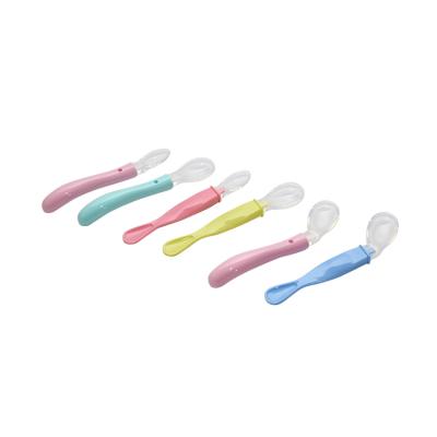 China BPA Non-Toxic, Soft and BPA Free Food Grade Baby Pacifier Silicone Baby Appliances Baby Spoon for sale