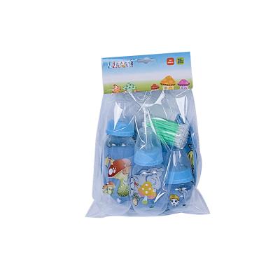 China Newborn Play Brush Healthy Bottle Cleaning Baby Tableware Feeding Bottle Set for sale