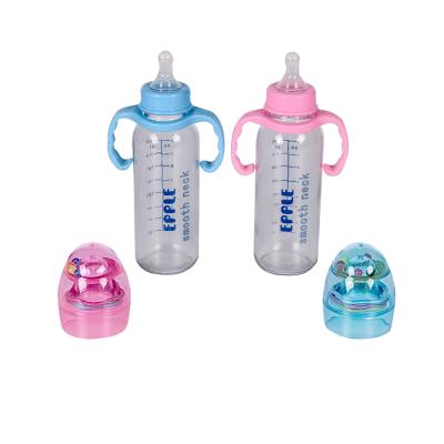 China BPA Free Wholesale Hand Standard Glass 240ml Neck Nursing Newborn Baby Bottle for sale