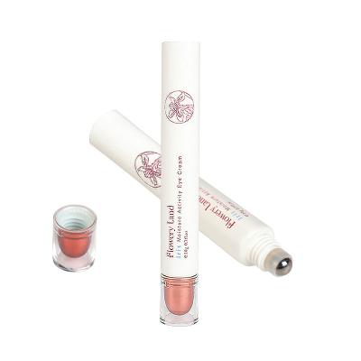 China Custom Cosmetic Plastic Tube Packaging Tube Eye Cream Tube With Roller Head for sale