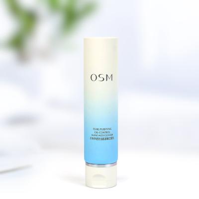 China Soft Touch Cosmetic Custom Tube Skin Care Cream Packaging Tubes Squeeze Cosmetic Plastic Tube for sale