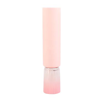 China Cosmetic Custom Empty Light Weight BB Cream For Cosmetic Plastic Oval Tube for sale