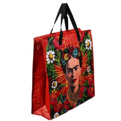 China China Manufacturer Durable Eco Friendly Fabric Foldable Waterproof pp Woven Laminated Zipper Printed Logo Reusable Tote Shop Bag Custom Made for sale